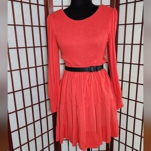 Red Merokeety Long sleeve Dress size S